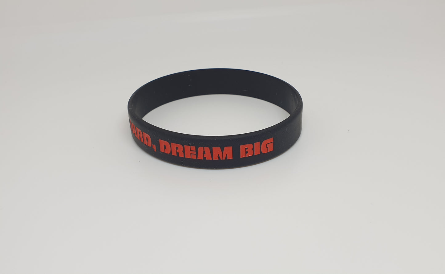 Polonia FA ''Work hard, dream big'' silicone wristband Black/Red